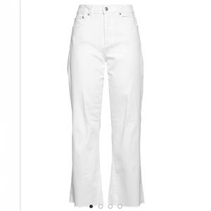 Maje white denim pants NWT